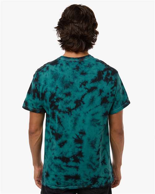 Colortone 1390 Unisex Crystal Wash T-Shirt - Crystal Jade - model back