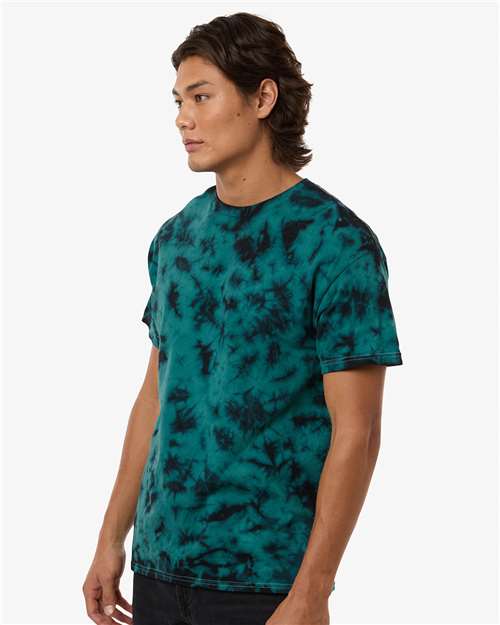 Colortone 1390 Unisex Crystal Wash T-Shirt - Crystal Jade - model side
