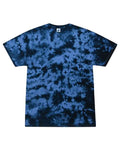 Colortone 1390 Unisex Crystal Wash T-Shirt - Crystal Columbia/ Navy - front