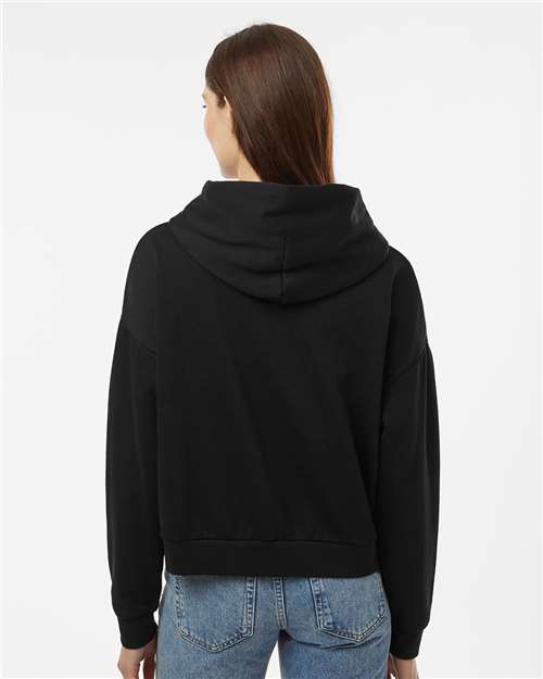 Independent Trading Co. PRM2600 Women's California Wave Wash Sunday Hooded Sweatshirt - Black - model back