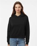 Independent Trading Co. PRM2600 Women's California Wave Wash Sunday Hooded Sweatshirt - Black - model front
