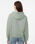 Independent Trading Co. PRM2600 Women's California Wave Wash Sunday Hooded Sweatshirt - Sage - model back