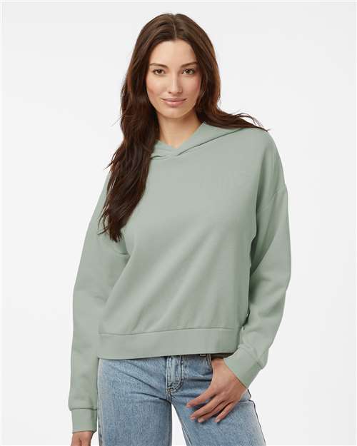 Independent Trading Co. PRM2600 Women's California Wave Wash Sunday Hooded Sweatshirt - Sage - model front