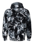 Colortone 8777 Unisex Tie-Dyed Hooded Sweatshirt - Multi Black - back