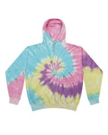 Colortone 8777 Unisex Tie-Dyed Hooded Sweatshirt - Jellybean - front