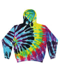 Colortone 8777 Unisex Tie-Dyed Hooded Sweatshirt - Flashback - front