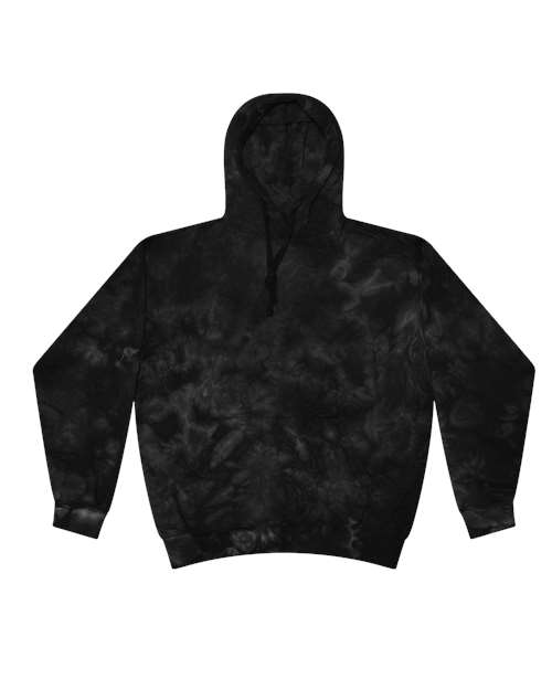 Colortone 8790 Unisex Crystal Wash Hooded Sweatshirt - Crystal Black - front