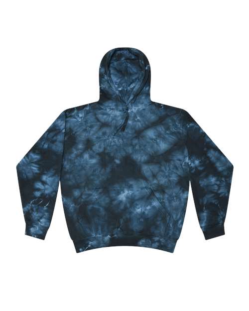 Colortone 8790 Unisex Crystal Wash Hooded Sweatshirt - Crystal Navy - front