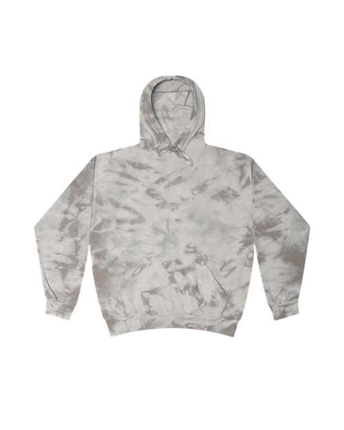 Colortone 8790 Unisex Crystal Wash Hooded Sweatshirt - Crystal Silver - front