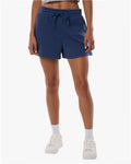 Boxercraft BW6502 Women's Fleece Shorts - Navy - model front