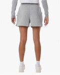 Boxercraft BW6502 Women's Fleece Shorts - Oxford Heather - model back