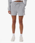Boxercraft BW6502 Women's Fleece Shorts - Oxford Heather - model front