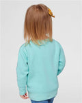 Rabbit Skins 3317 Toddler Fleece Crewneck Sweatshirt - Chill - model back