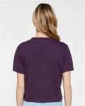 LAT 3518 Women's Boxy Tee - Plum - model back