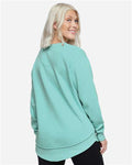 LAT 3525 Women's Weekend Crewneck Sweatshirt - Chill - model back
