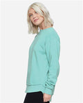 LAT 3525 Women's Weekend Crewneck Sweatshirt - Chill - model side