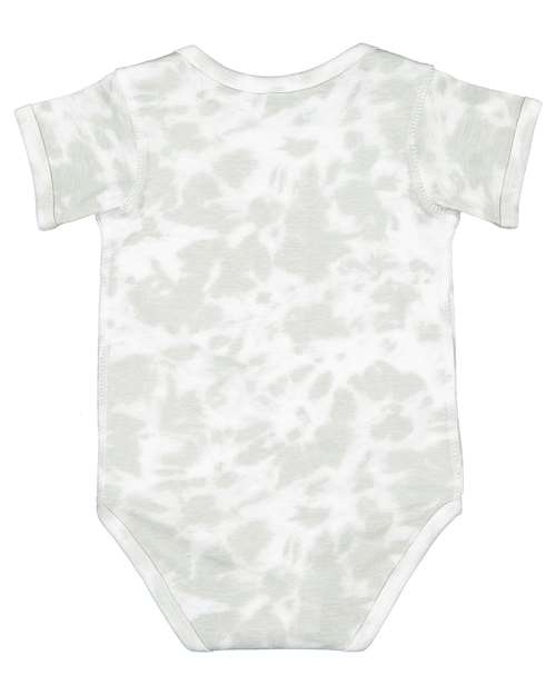 Rabbit Skins 4424 Infant Fine Jersey Bodysuit - Haze Tie Dye - back