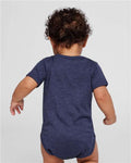 Rabbit Skins 4424 Infant Fine Jersey Bodysuit - Vintage True Navy - model back