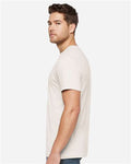LAT 6901ECO Unisex Eco Jersey Tee - Eggshell - model side