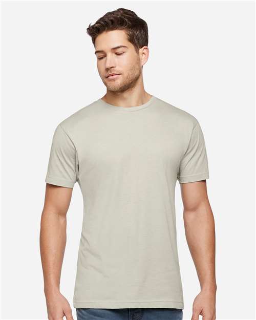LAT 6901ECO Unisex Eco Jersey Tee - Hazel - model front