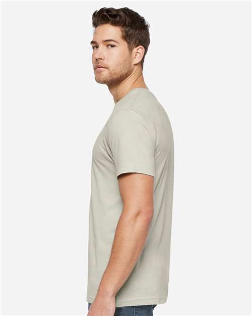 LAT 6901ECO Unisex Eco Jersey Tee - Hazel - model side