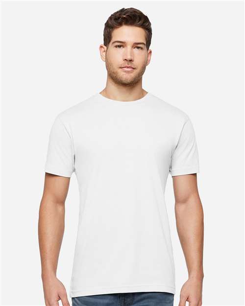 LAT 6901ECO Unisex Eco Jersey Tee - White - model front