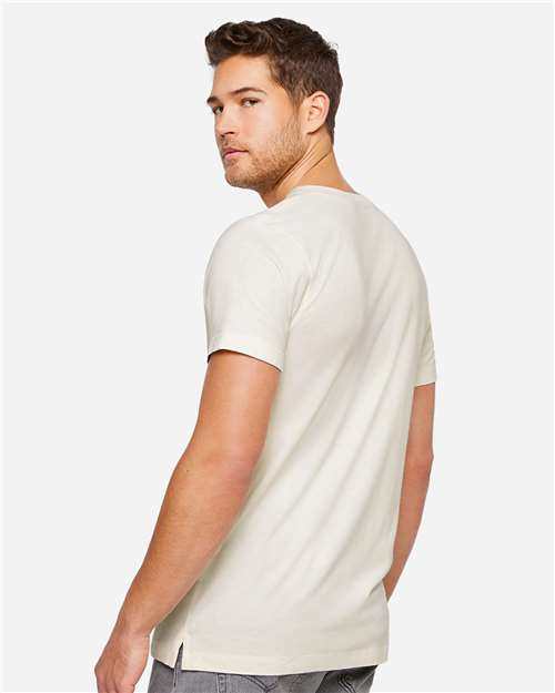 LAT 6904 Unisex Bamboo Tee - Eggshell - model back