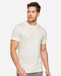 LAT 6904 Unisex Bamboo Tee - Eggshell - model front