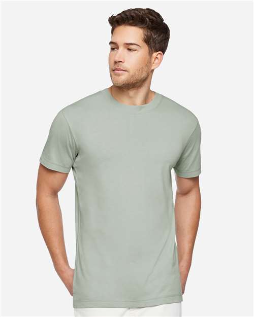 LAT 6904 Unisex Bamboo Tee - Eucalyptus - model front