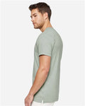 LAT 6904 Unisex Bamboo Tee - Eucalyptus - model side