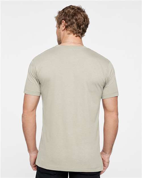 LAT 6904 Unisex Bamboo Tee - Hazel - model back