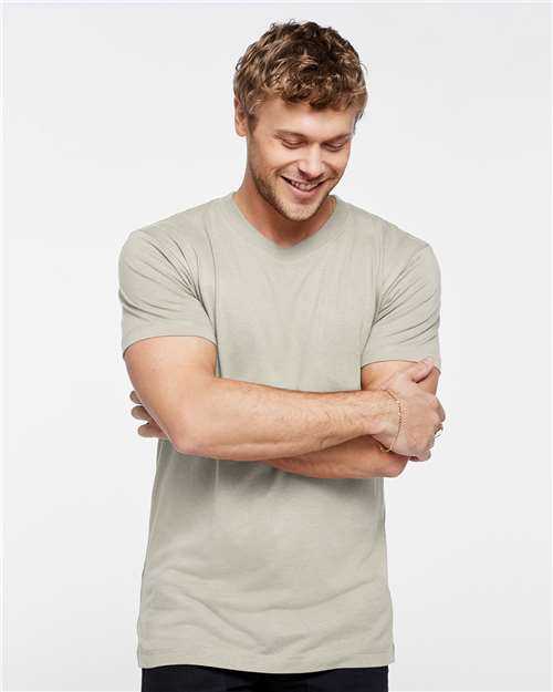 LAT 6904 Unisex Bamboo Tee - Hazel - model front