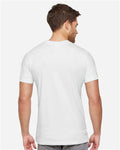 LAT 6904 Unisex Bamboo Tee - White - model back