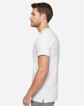 LAT 6904 Unisex Bamboo Tee - White - model side