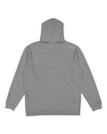 LAT 6927 Unisex Full-Zip Hoodie Sweatshirt - Granite Heather - back