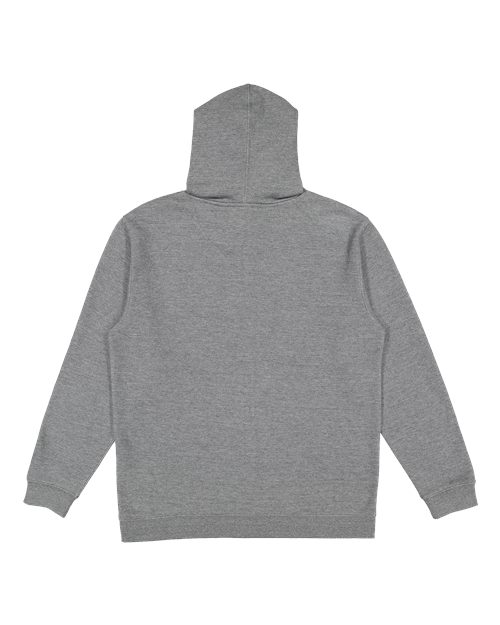 LAT 6927 Unisex Full-Zip Hoodie Sweatshirt - Granite Heather - back
