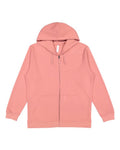 LAT 6927 Unisex Full-Zip Hoodie Sweatshirt - Mauvelous - front