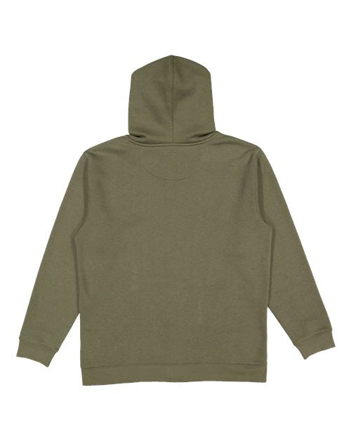 LAT 6927 Unisex Full-Zip Hoodie Sweatshirt - Military Green - back