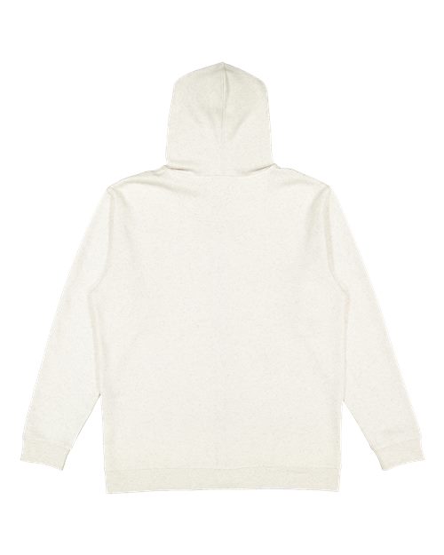 LAT 6927 Unisex Full-Zip Hoodie Sweatshirt - Natural Heather - back