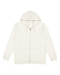 LAT 6927 Unisex Full-Zip Hoodie Sweatshirt - Natural Heather - front
