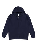 LAT 6927 Unisex Full-Zip Hoodie Sweatshirt - Navy - front