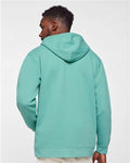LAT 6927 Unisex Full-Zip Hoodie Sweatshirt - Saltwater - model back