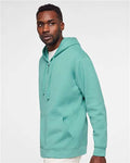 LAT 6927 Unisex Full-Zip Hoodie Sweatshirt - Saltwater - model side