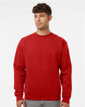 Independent Trading Co. IND3000 Unisex Heavyweight Crewneck Sweatshirt - Red - model front