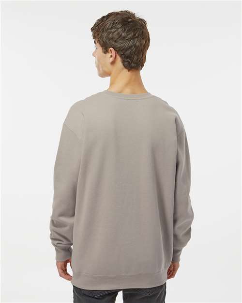 Independent Trading Co. IND3000 Unisex Heavyweight Crewneck Sweatshirt - Cement - model back