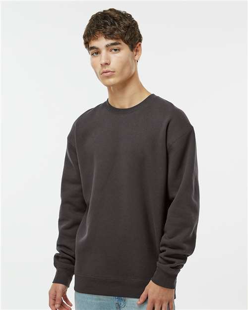 Independent Trading Co. IND3000 Unisex Heavyweight Crewneck Sweatshirt - Asphalt - model front