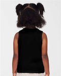 Rabbit Skins 3323 Toddler Fine Jersey Tank - Black - model back