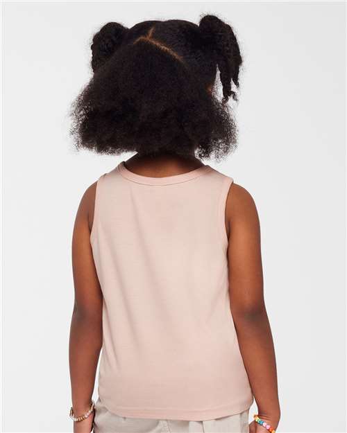Rabbit Skins 3323 Toddler Fine Jersey Tank - Blush - model back