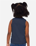 Rabbit Skins 3323 Toddler Fine Jersey Tank - Denim - model back