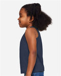 Rabbit Skins 3323 Toddler Fine Jersey Tank - Denim - model side